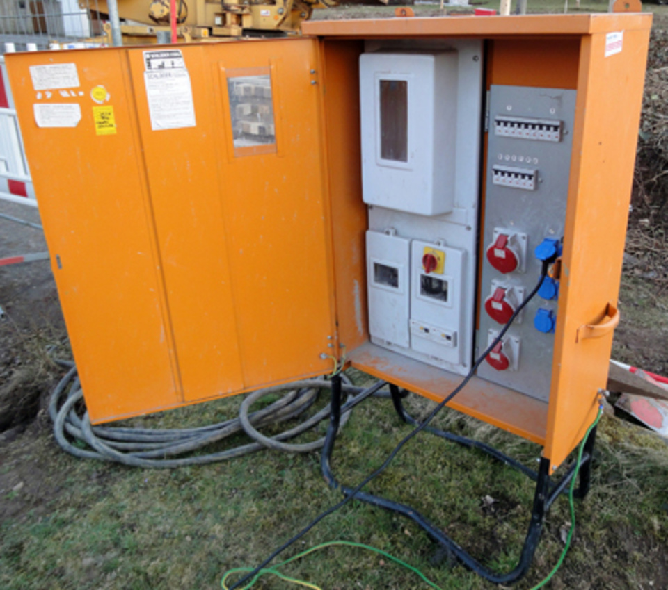 Baustromkasten bei Elektro Blum in Heßdorf