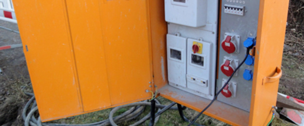 Baustrom bei Elektro Blum in Heßdorf