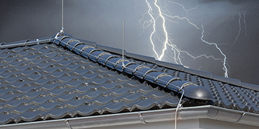 Äußerer Blitzschutz bei Elektro Blum in Heßdorf